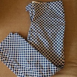 Patterned Cropped Dress Pant